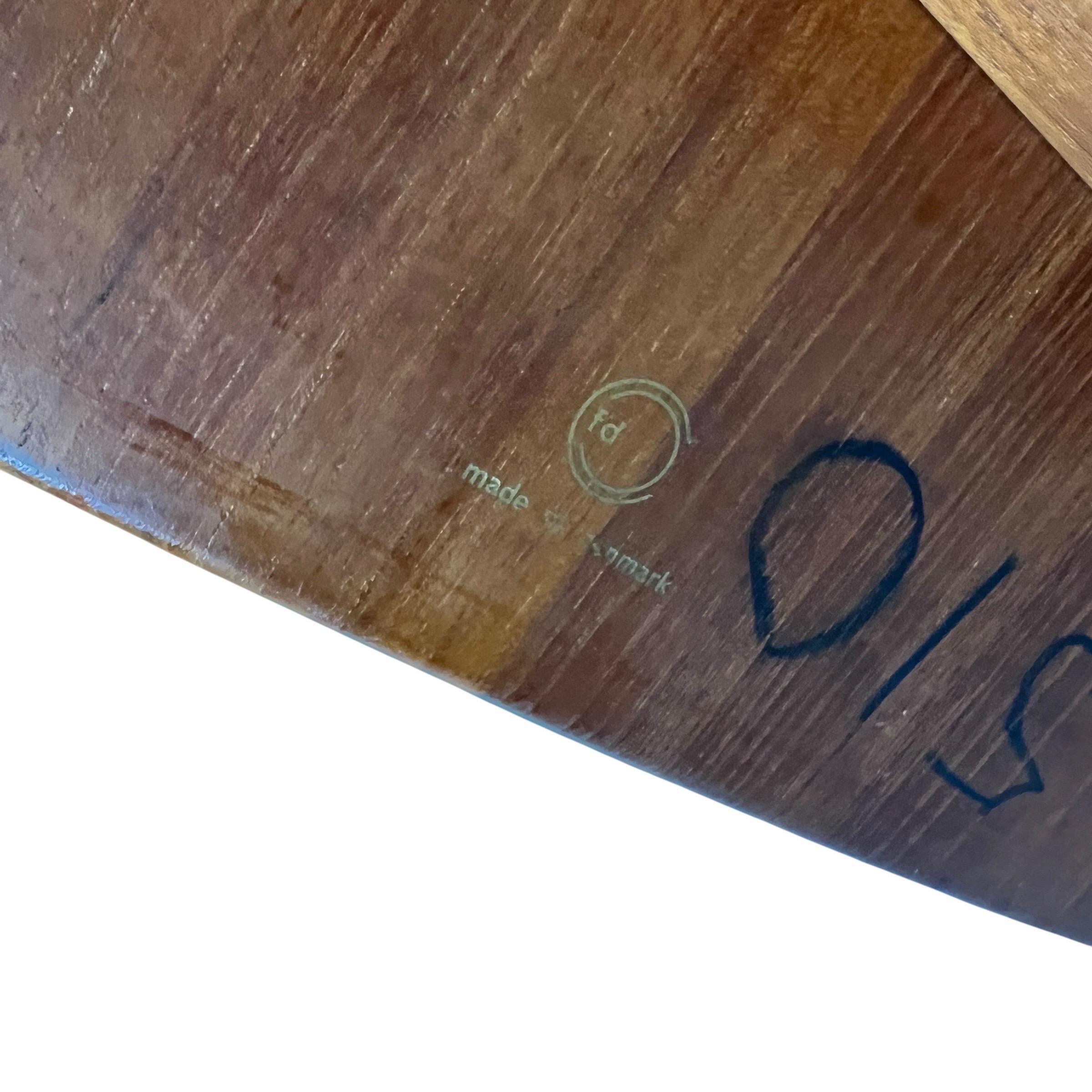 Milieu du XXe siècle Paire de tables d'appoint modernes danoises Tove Edvard Kindt-Larsen en teck en vente