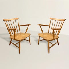 Coppia di poltrone Windsor moderne danesi