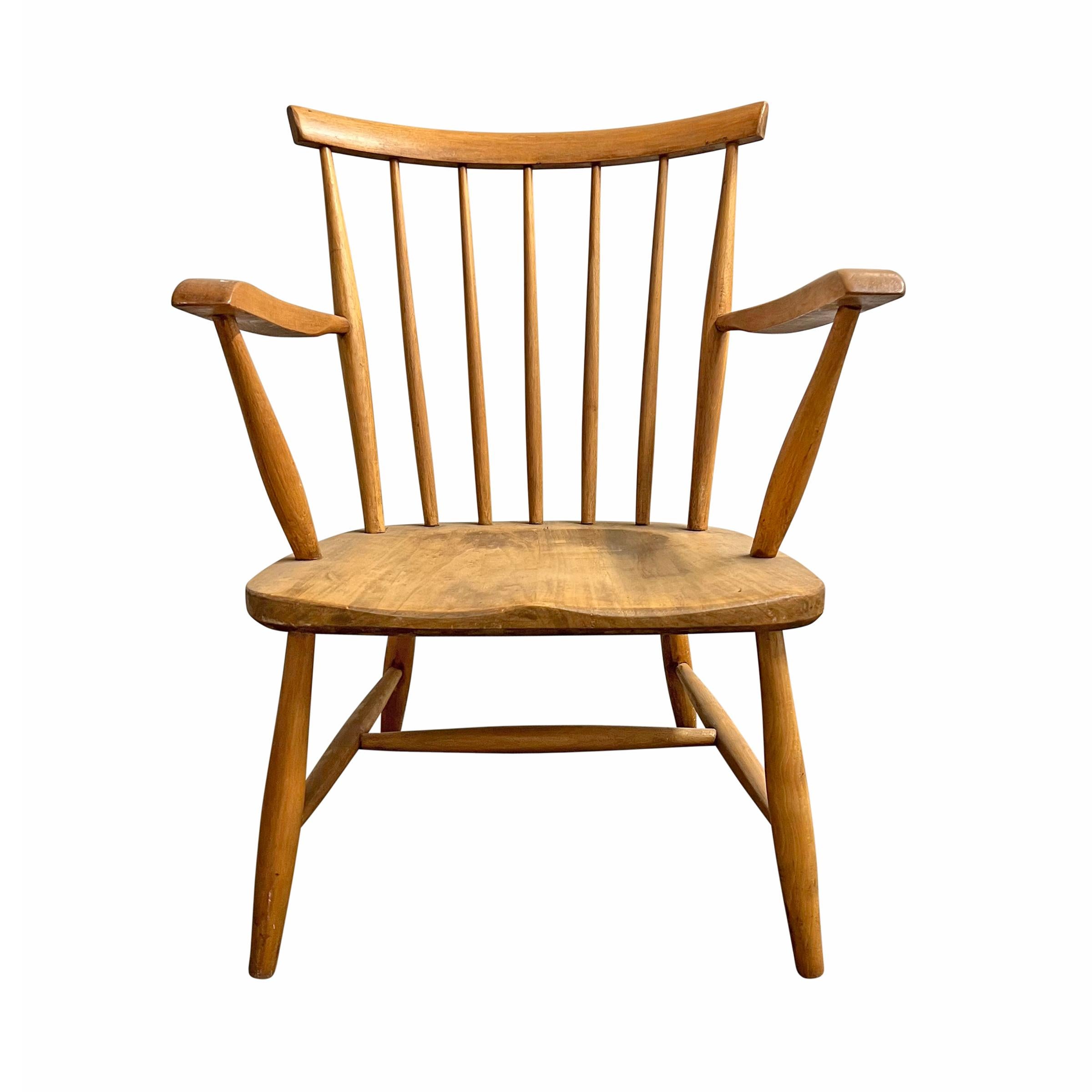 Scandinave moderne Paire de fauteuils danois modernes Windsor en vente