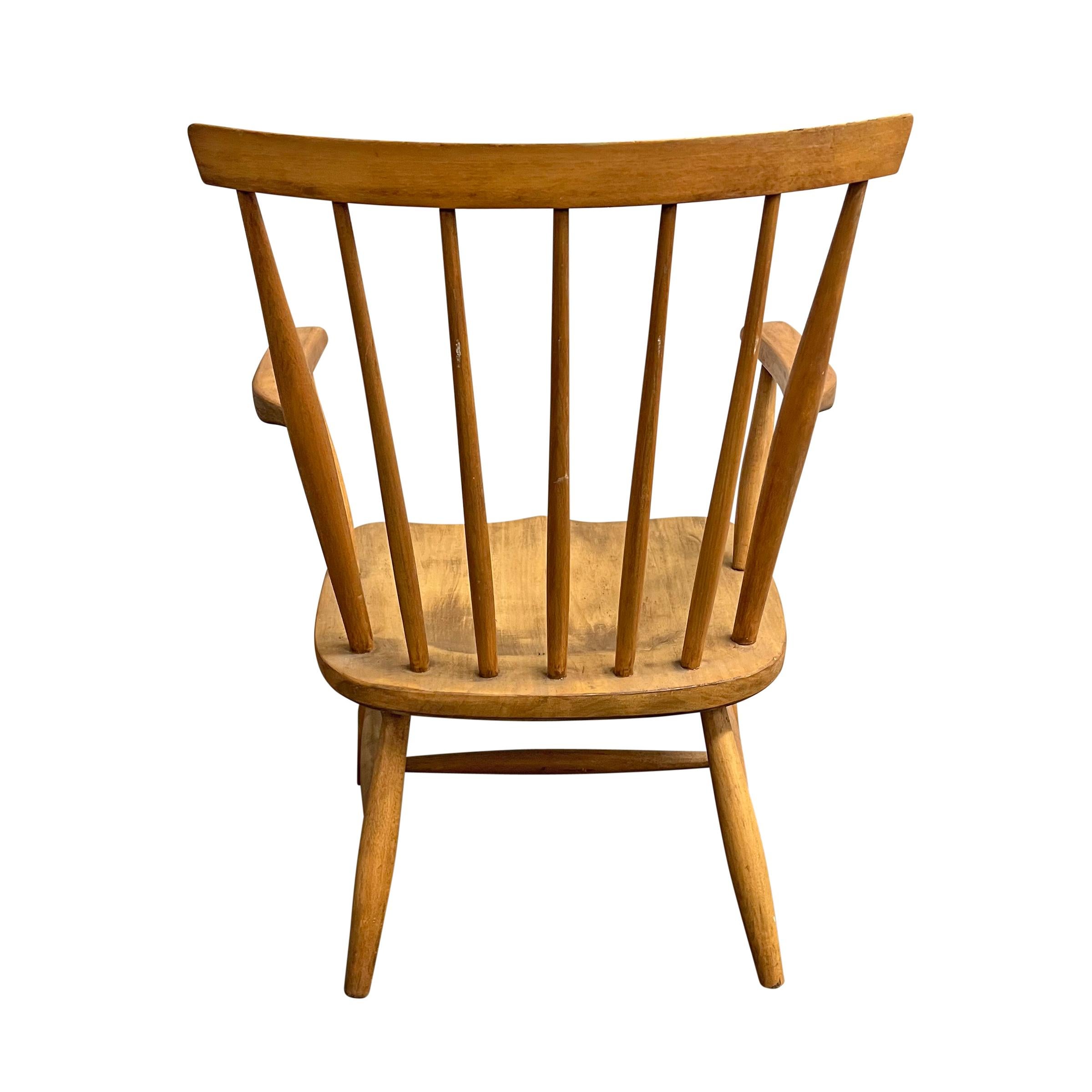 Hêtre Paire de fauteuils danois modernes Windsor en vente