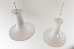 Pair of Danish Opaline Pendants "Mandarin" by Michael Bang for Holmegaard, 1980s