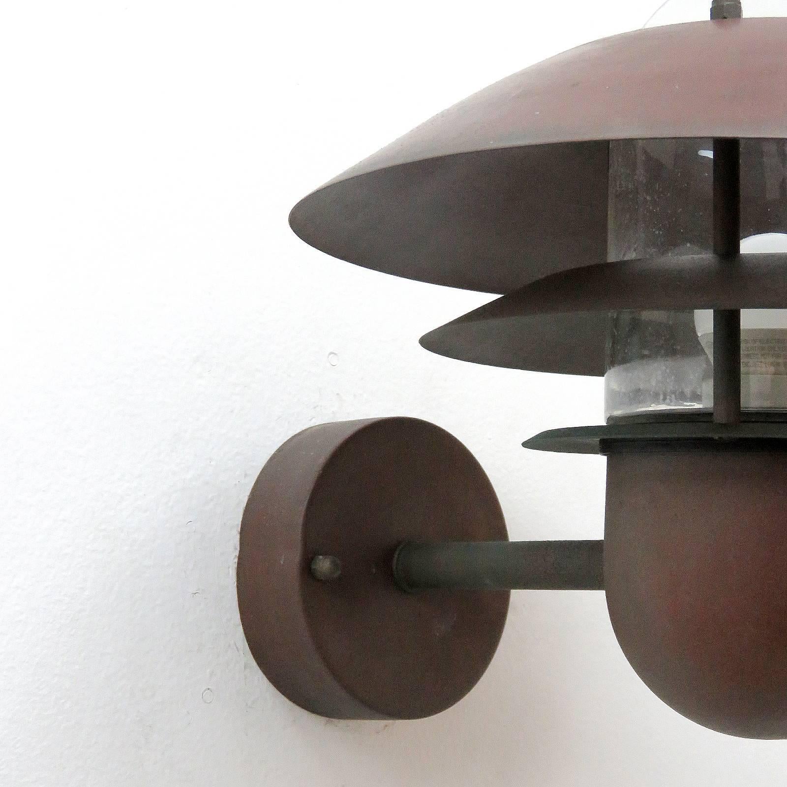 Scandinavian Modern Pair of Danish Outdoor Wall Lights by Nordlux