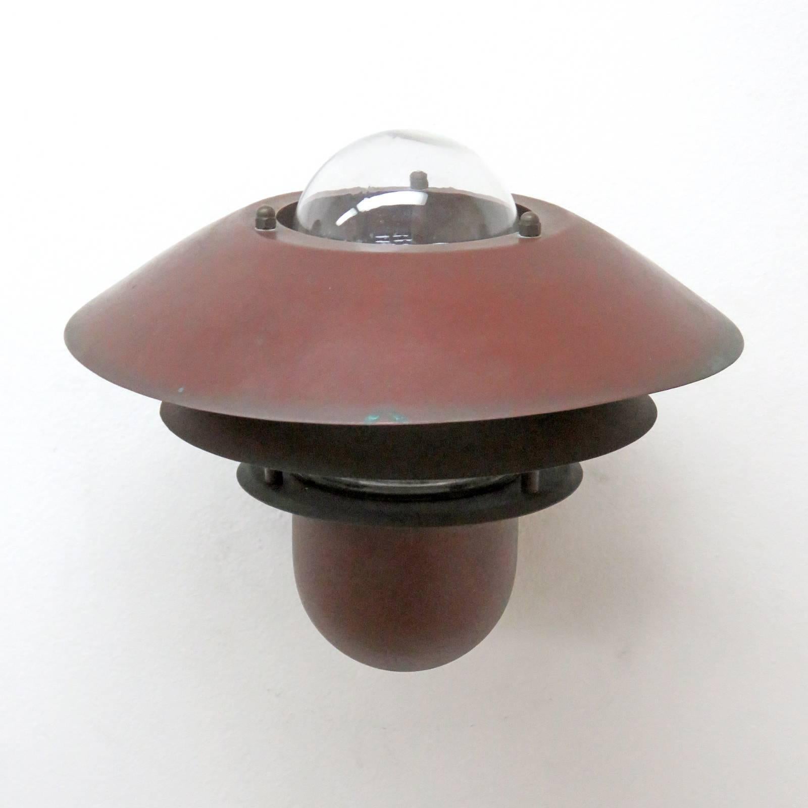 Pair of Danish Outdoor Wall Lights by Nordlux In Excellent Condition In Los Angeles, CA