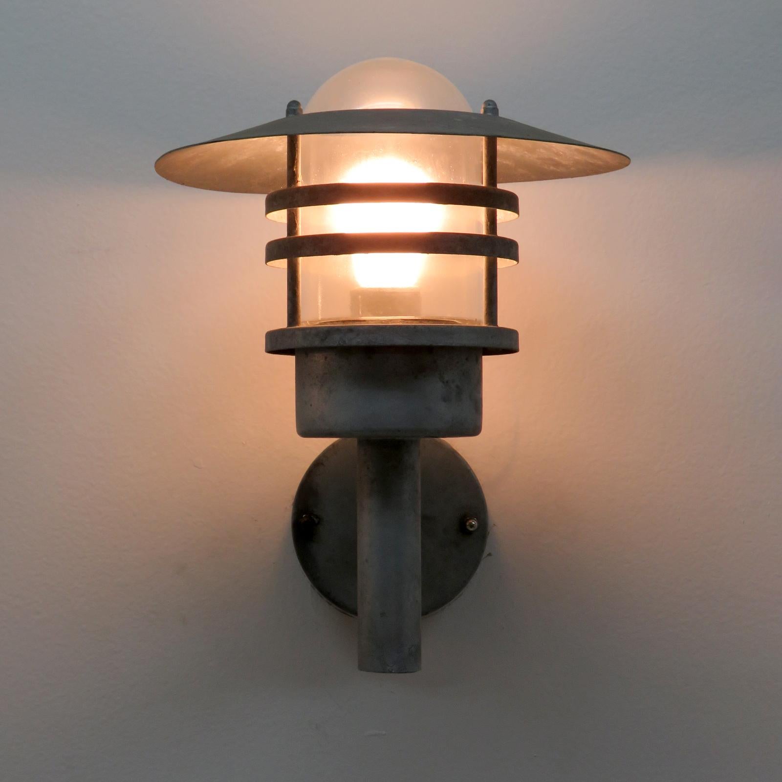 Glass Pair of Danish Outdoor Wall Lights by Nordlux