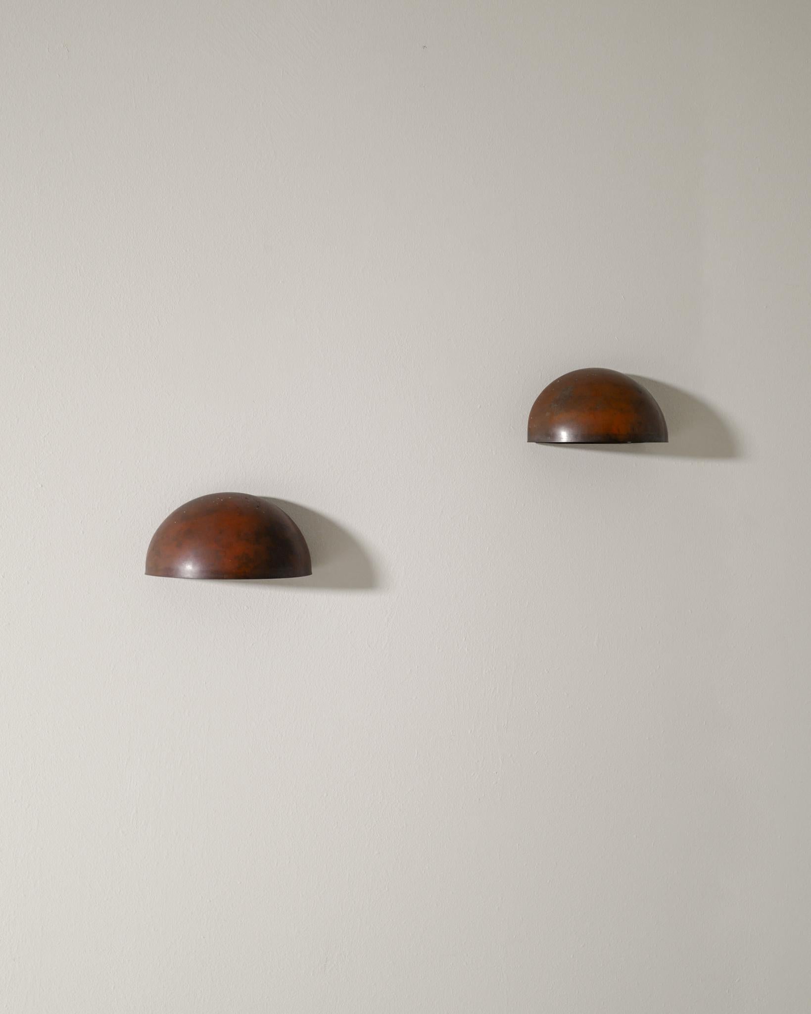 Rara coppia di lampade da parete 