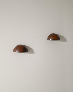 Pair of Danish Patinated Copper Wall Lamps Sconces by Thorup & Bonderup