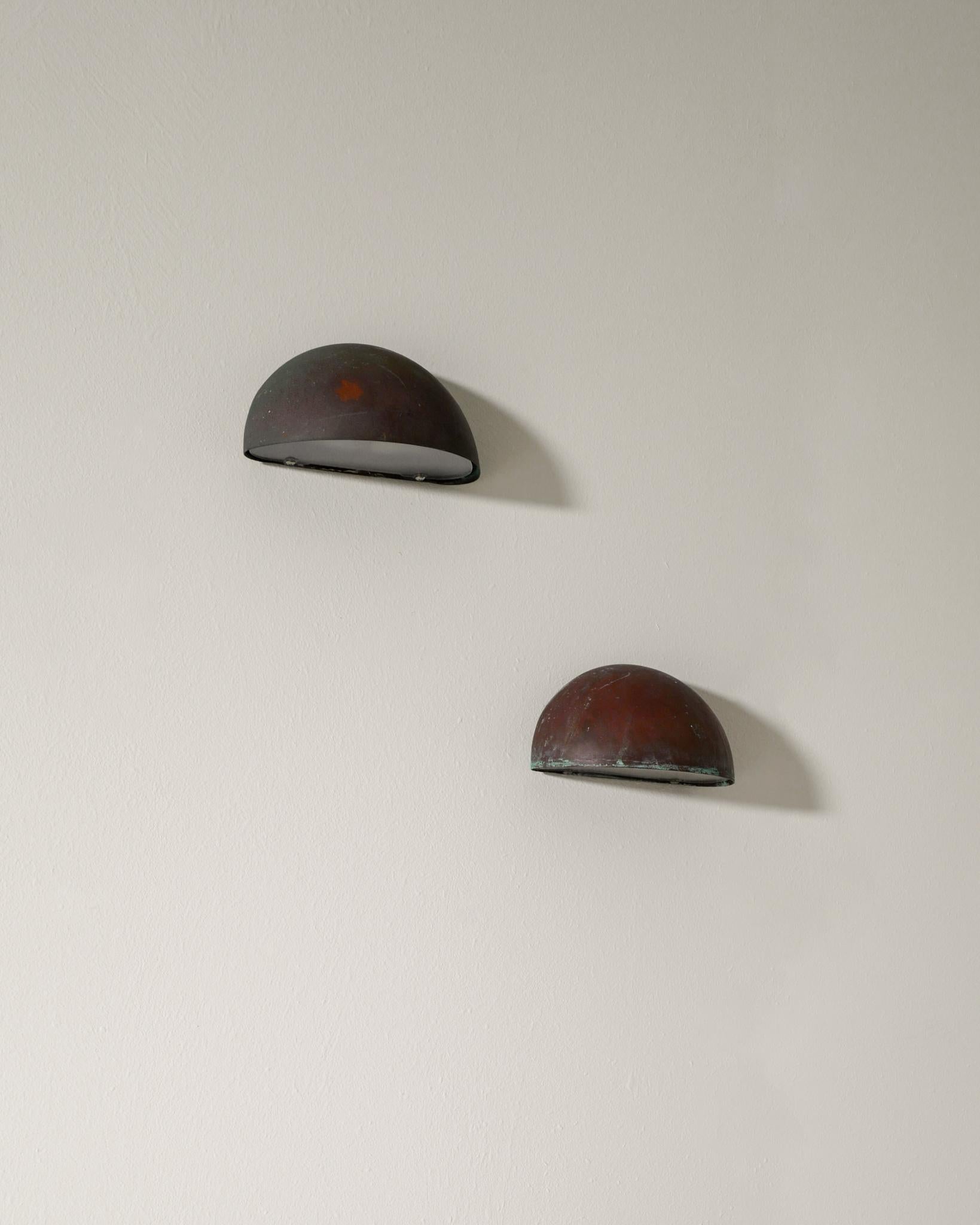 Rara coppia di lampade da parete 