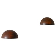 Pair of Danish Patinated Copper Wall Lamps Sconces by Thorup & Bonderup