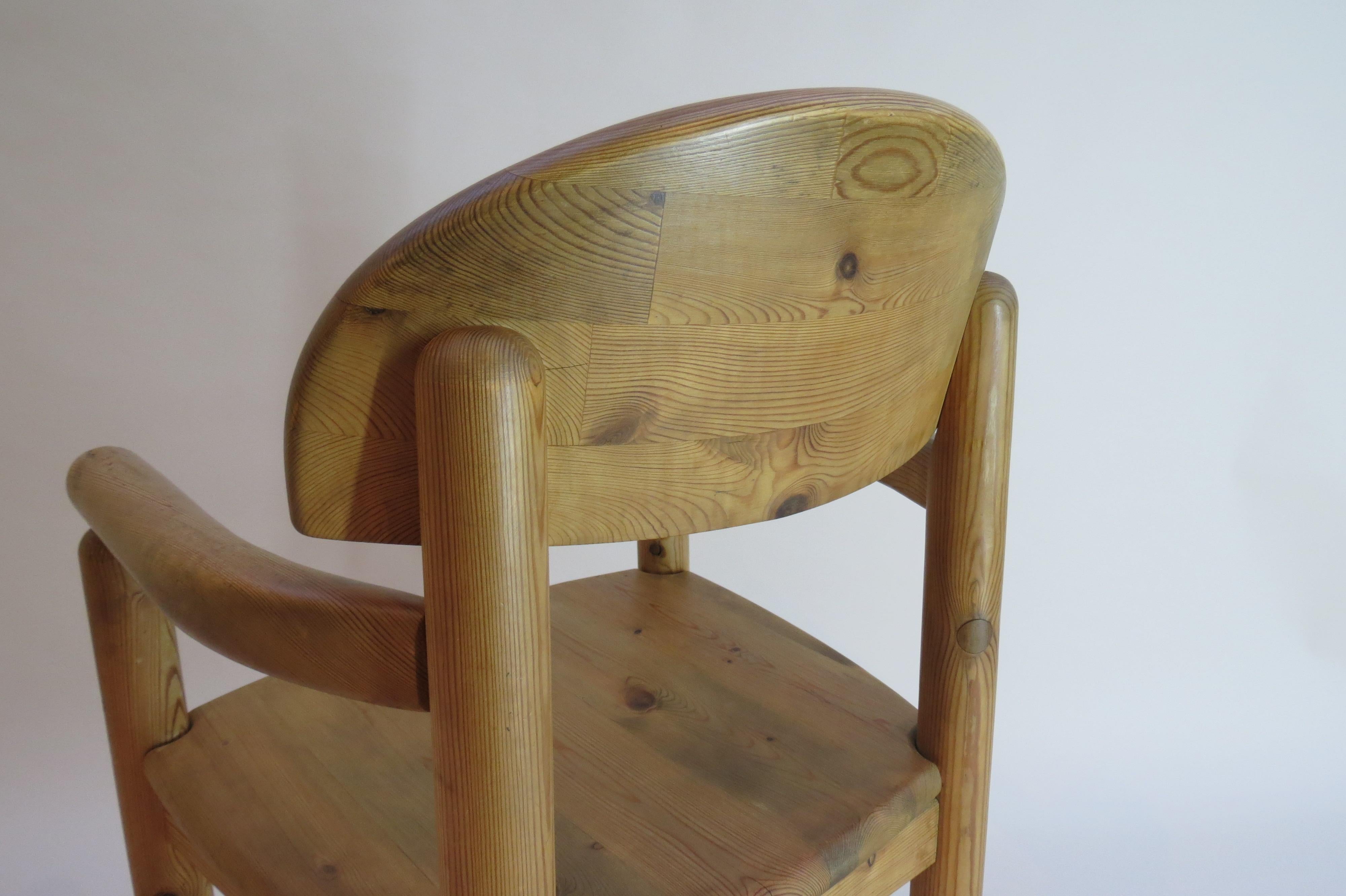 Pair of Danish Pine Carver Dining Chairs by Rainer Daumiller for Hirtshals 8
