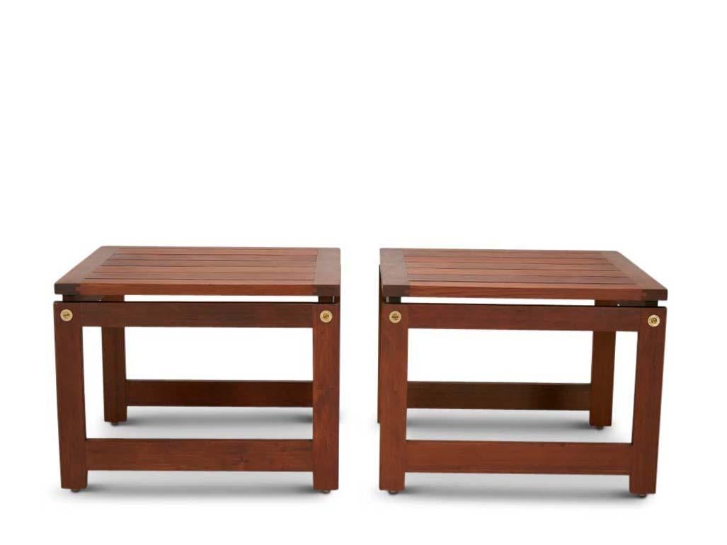 Pair of Danish Pine End Tables In Excellent Condition In Los Angeles, CA