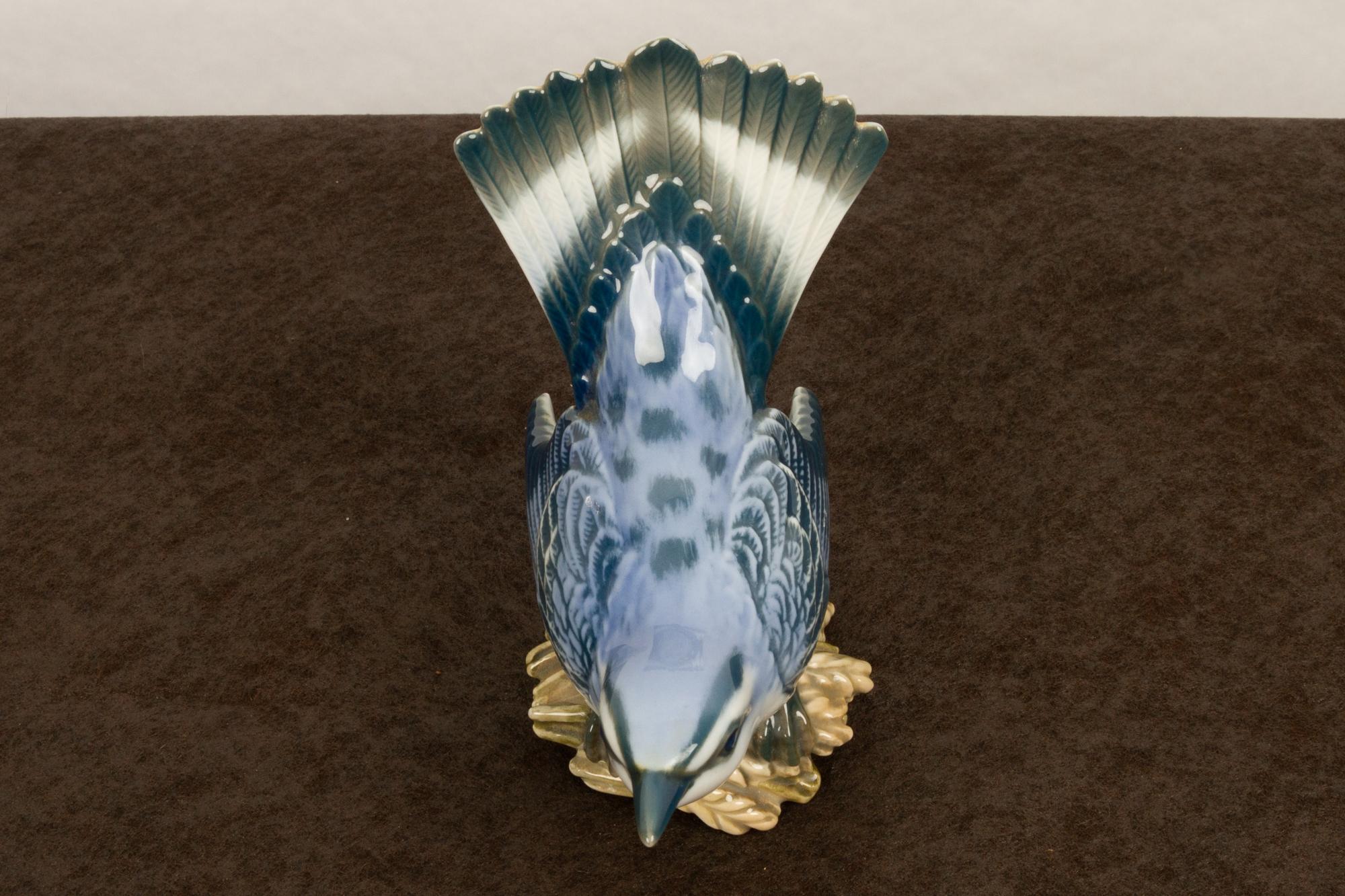 Pair of Danish Porcelain Birds by Dahl Jensen, 1930s 10