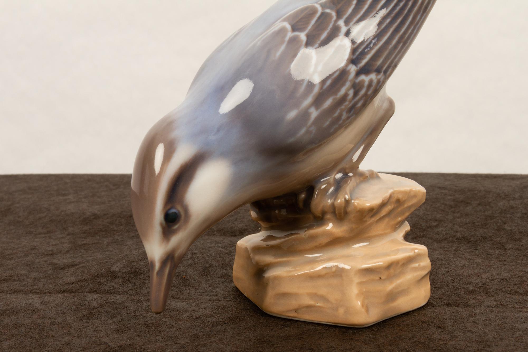 Pair of Danish Porcelain Birds by Dahl Jensen, 1930s 3