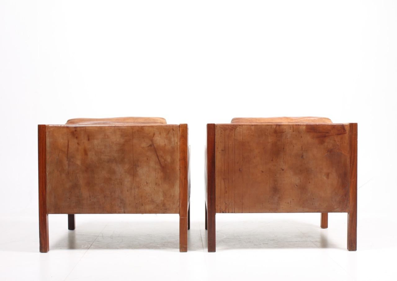 Pair of Danish Pristine Lounge Chairs 4