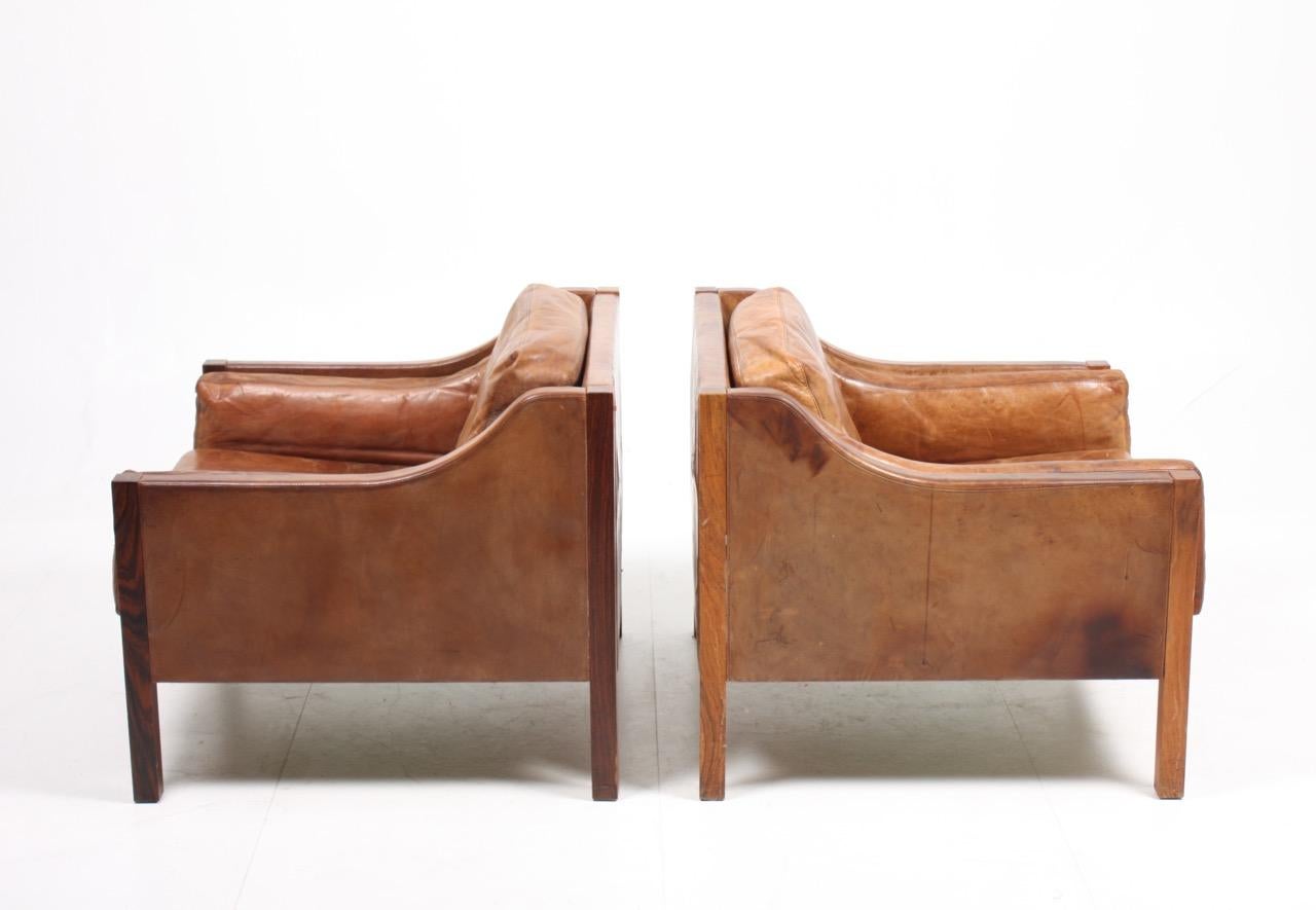 Pair of Danish Pristine Lounge Chairs 3