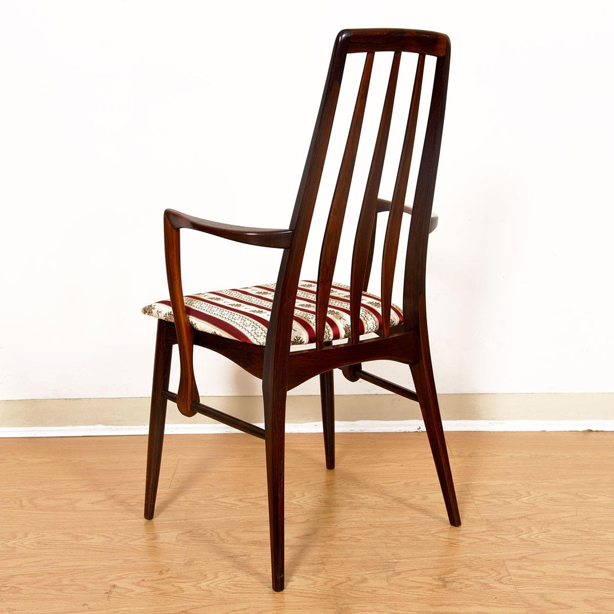 20th Century Pair of Danish Rosewood Arm Chairs by Koefoeds Hornslet For Sale