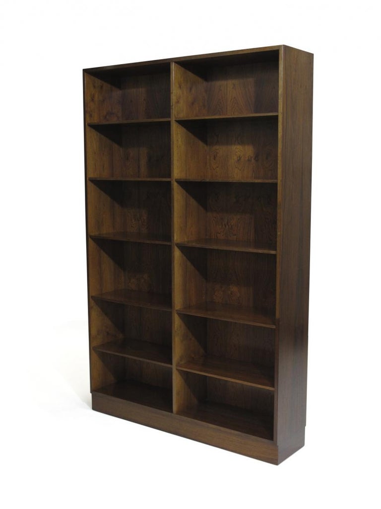 Pair of Danish Rosewood Bookcases by Omann Jun For Sale at 1stdibs