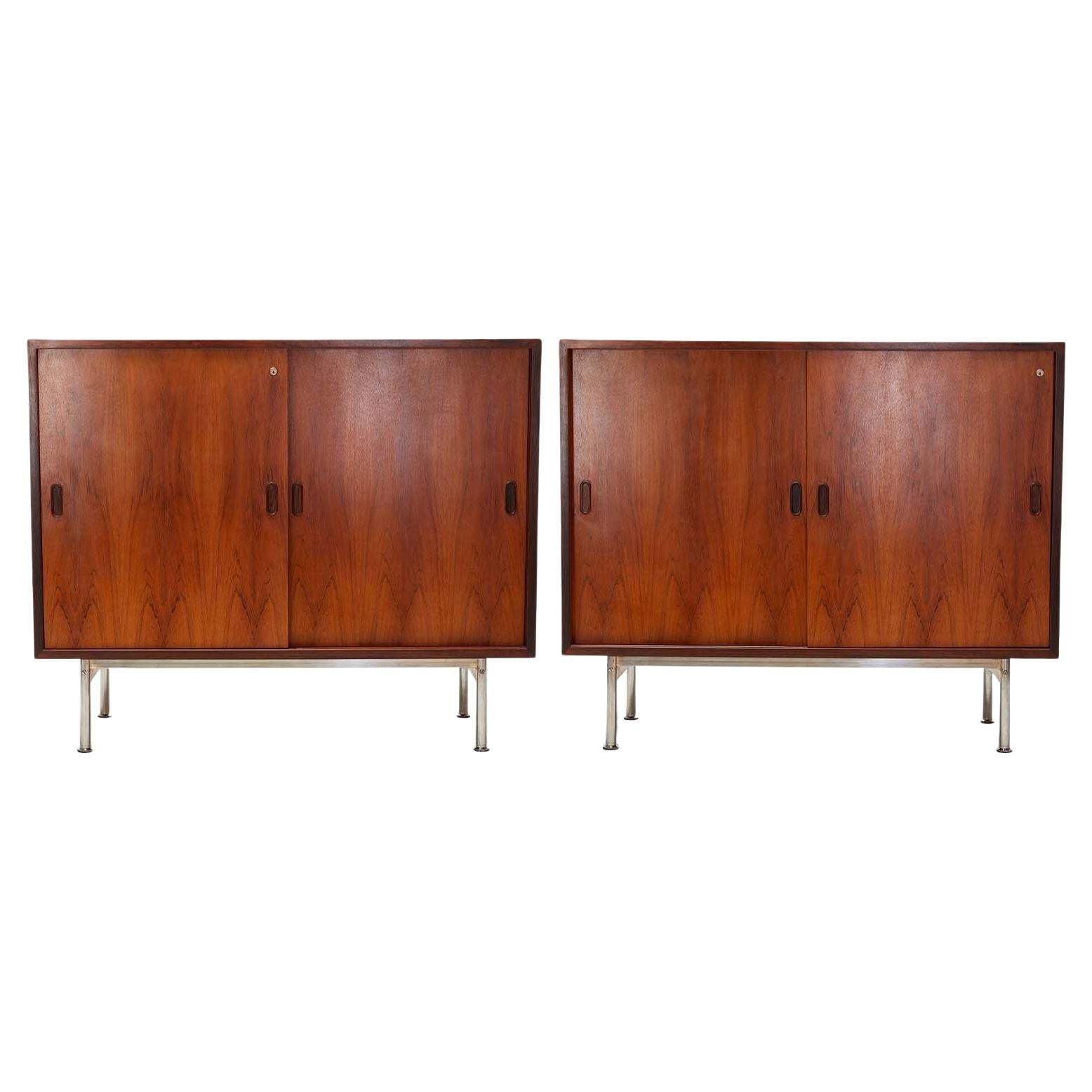 Pair of Danish Rosewood Cabinets
