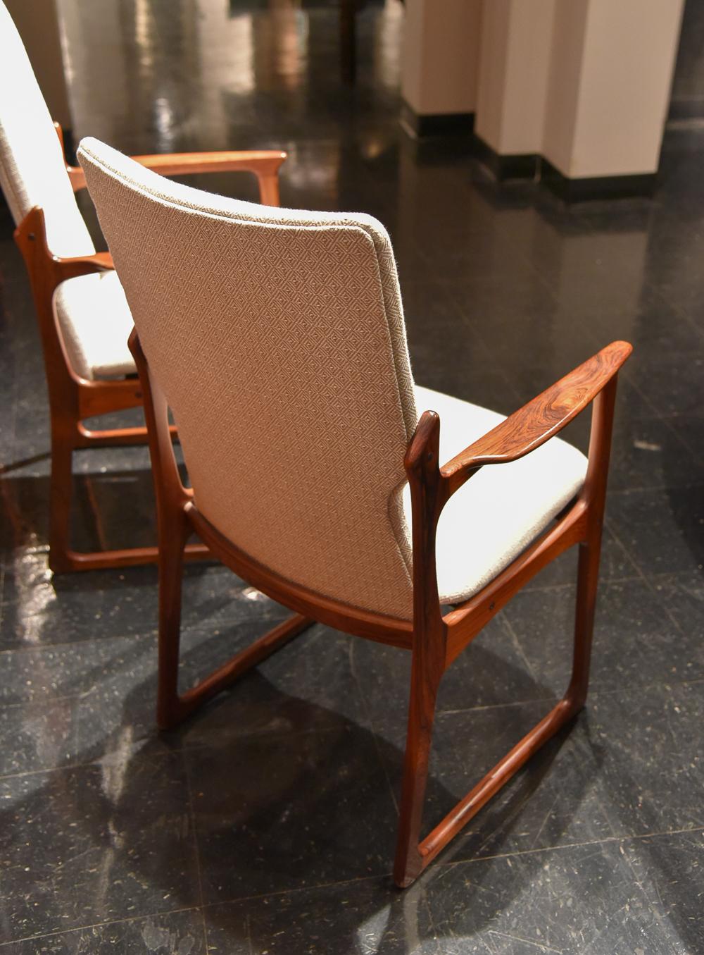 Pair of Danish Rosewood Chairs Attributed to Jacob Kjær For Sale 2