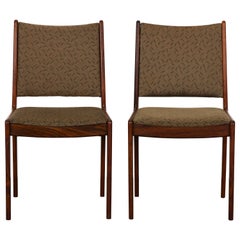 Pair of Danish Rosewood Chairs by Johannes Andersen for Uldum Mobelfabrik, 1960s