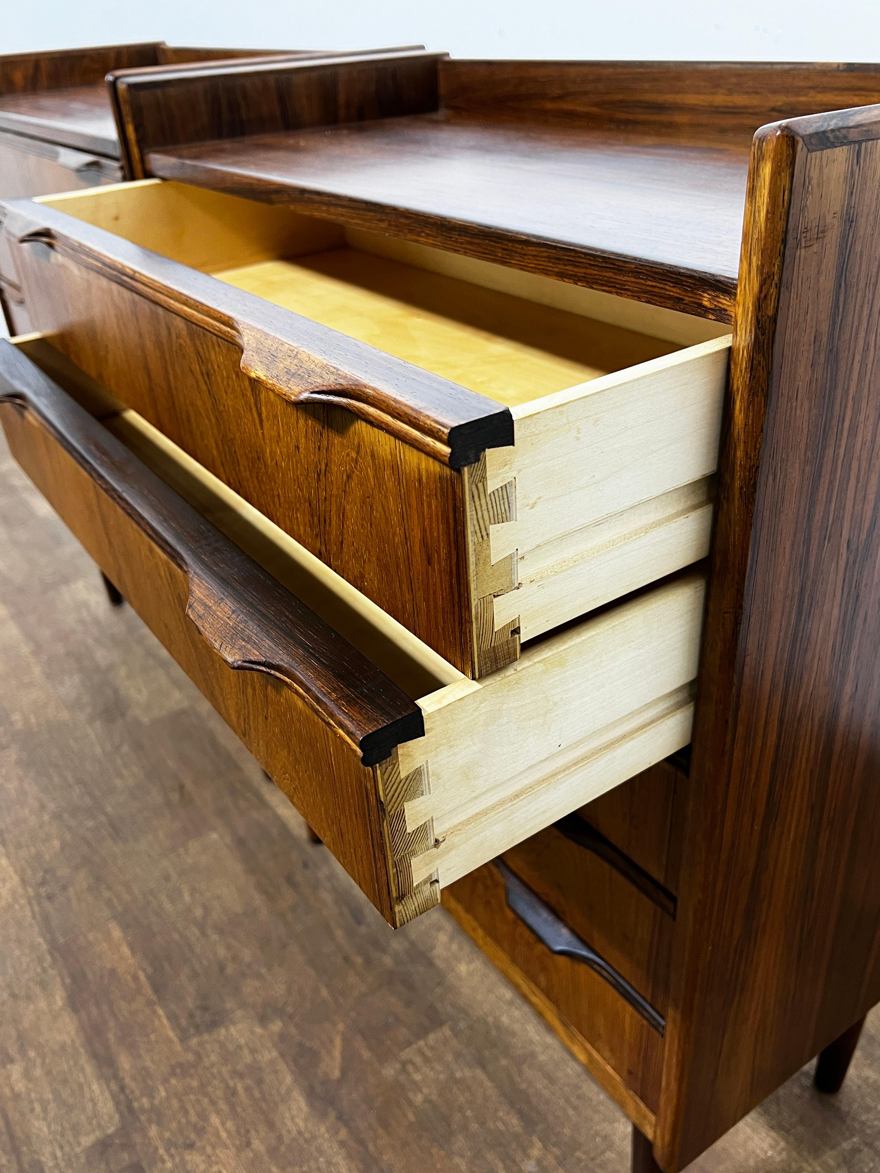 Pair of Danish Rosewood Chests by Henning Jorgensen for Fredericia, Ca. 1960s 5