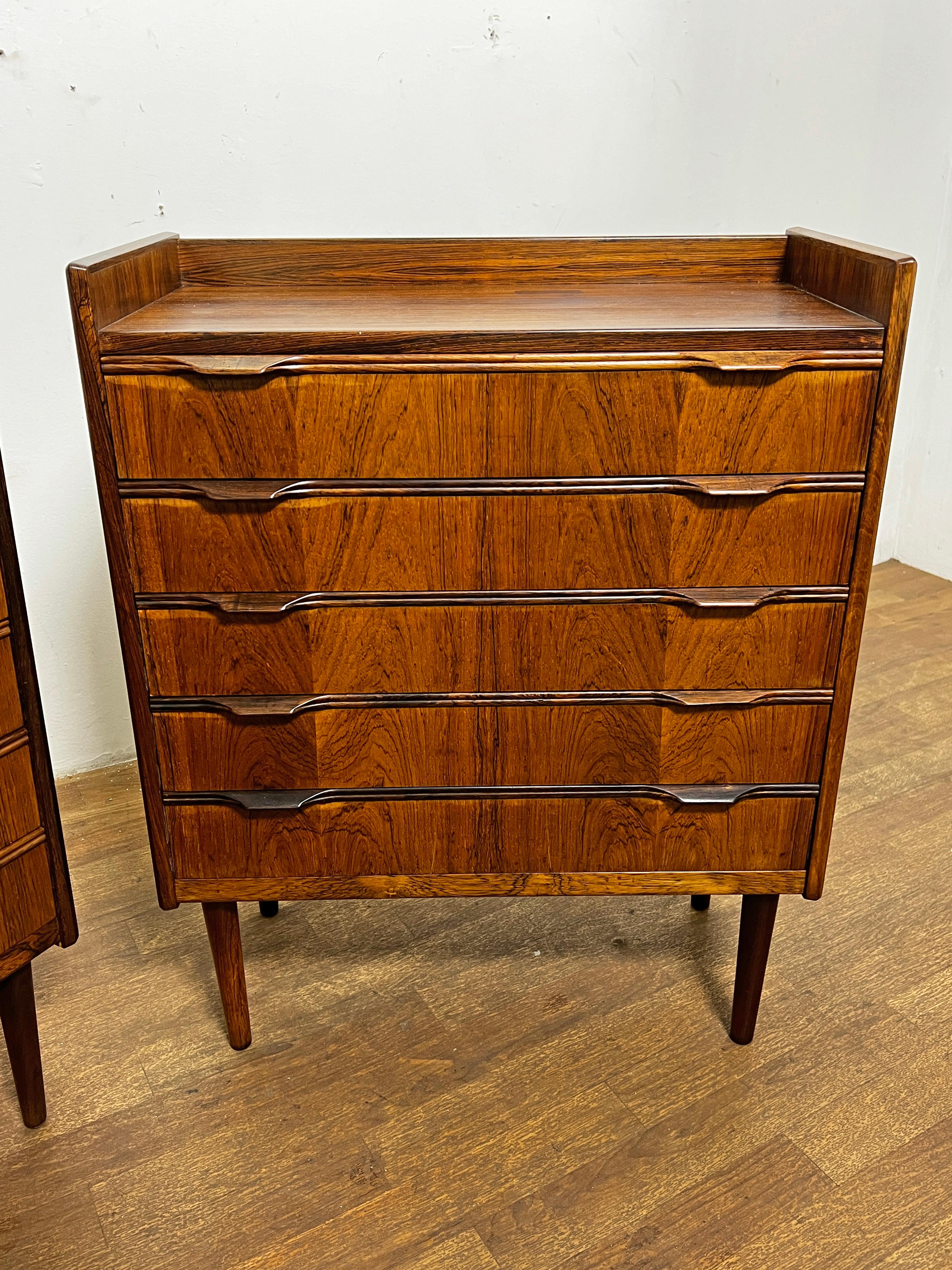 Scandinavian Modern Pair of Danish Rosewood Chests by Henning Jorgensen for Fredericia, Ca. 1960s