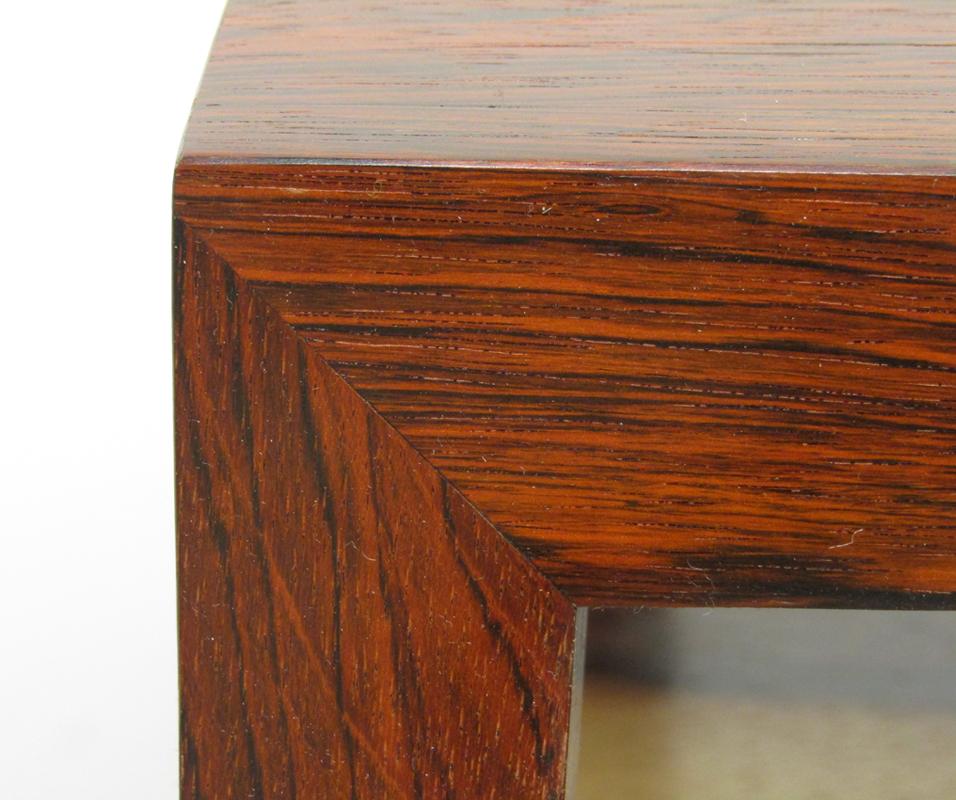 Pair of Danish Rosewood Side Tables by Severin Hansen for Haslev In Good Condition In Shepperton, Surrey