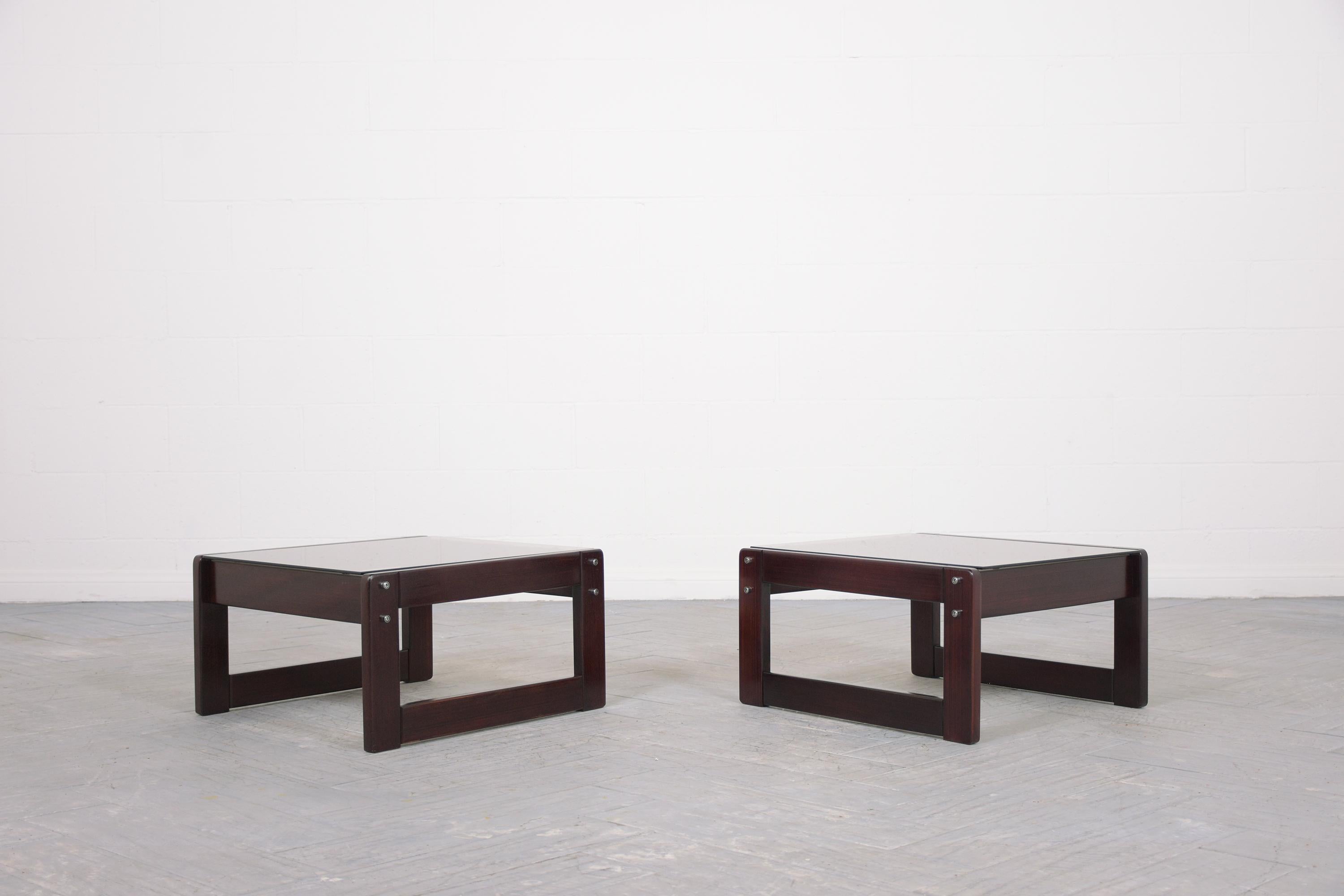 Danish Modern Rosewood Side Tables In Good Condition In Los Angeles, CA