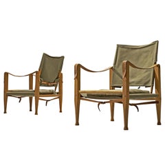 Pair of Danish Safari Chairs