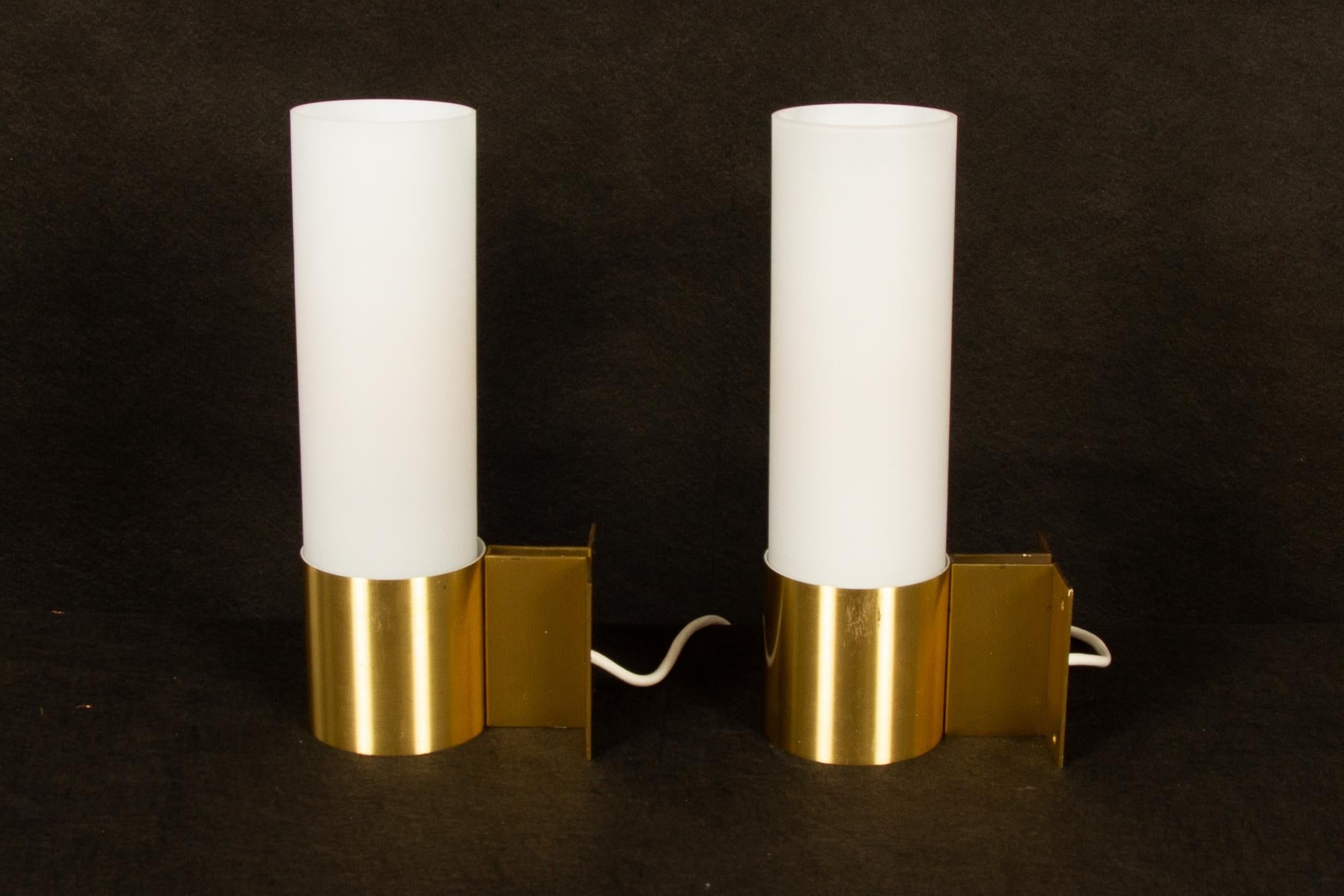 Mid-20th Century Pair of Danish Sconces by Fog & Mørup, 1960s