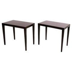 Paar dänische Beistelltische von Severin Hansen für Haslev Furniture, 1960er Jahre