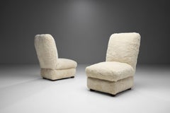 Pair of Danish Slipper Chairs, Denmark, 1930s