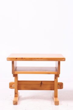 Pair of Danish Solid Pine Nightstands, 1970s