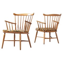 Pair of Danish Spindle Armchairs by Farstrup
