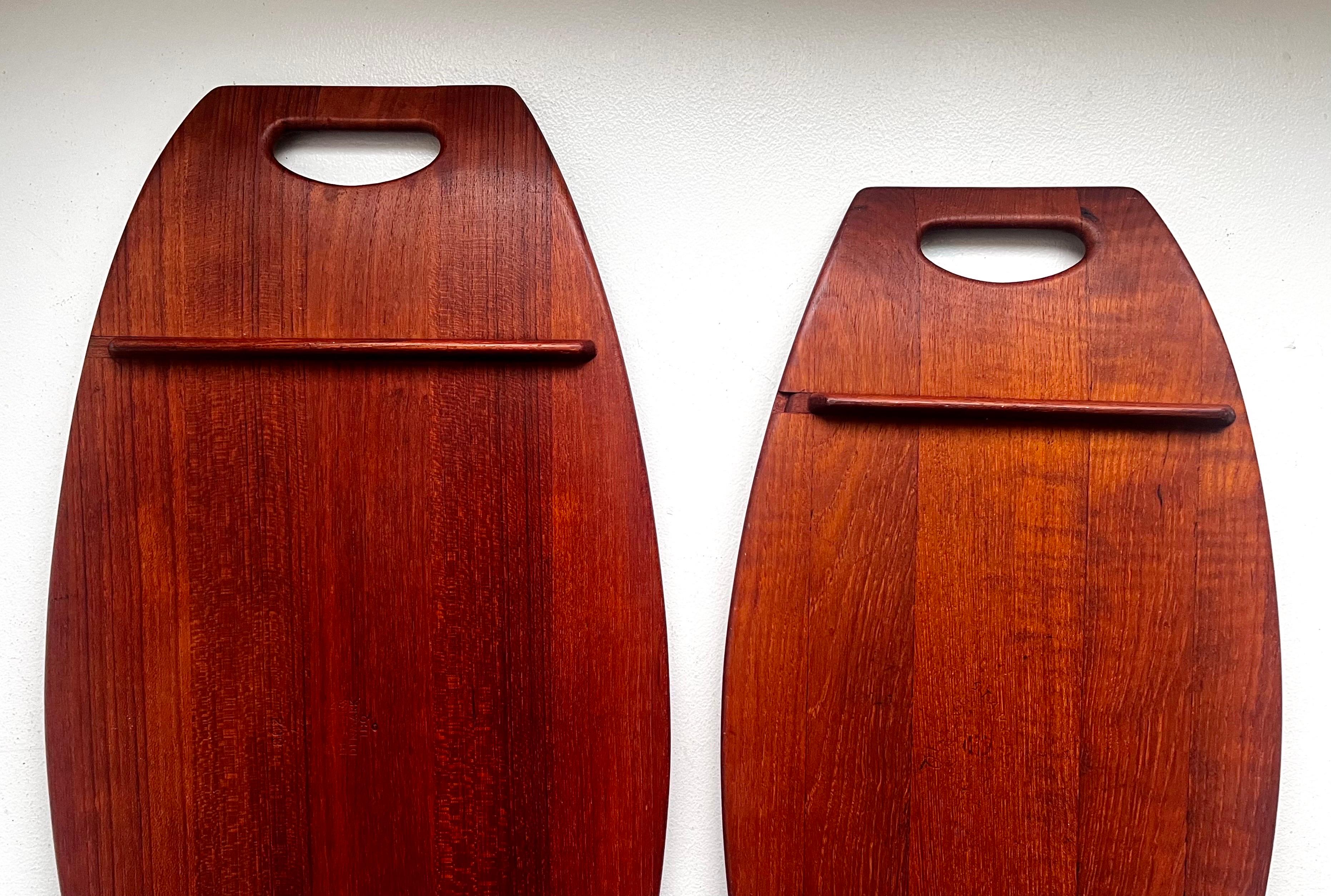 Pair of Danish Staved Teak Trays by Jens Quistgaard for Dansk, 1950's For Sale 4