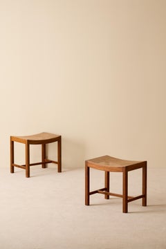Pair of Danish stools, 1940s