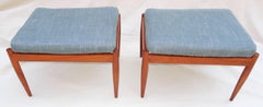 Pair of Danish Stools by Kai Kristiansen for Magnus Olesen