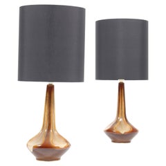 Retro Pair of Danish Table Lamps