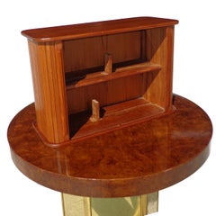 Pair of Danish Tambour Wall Units