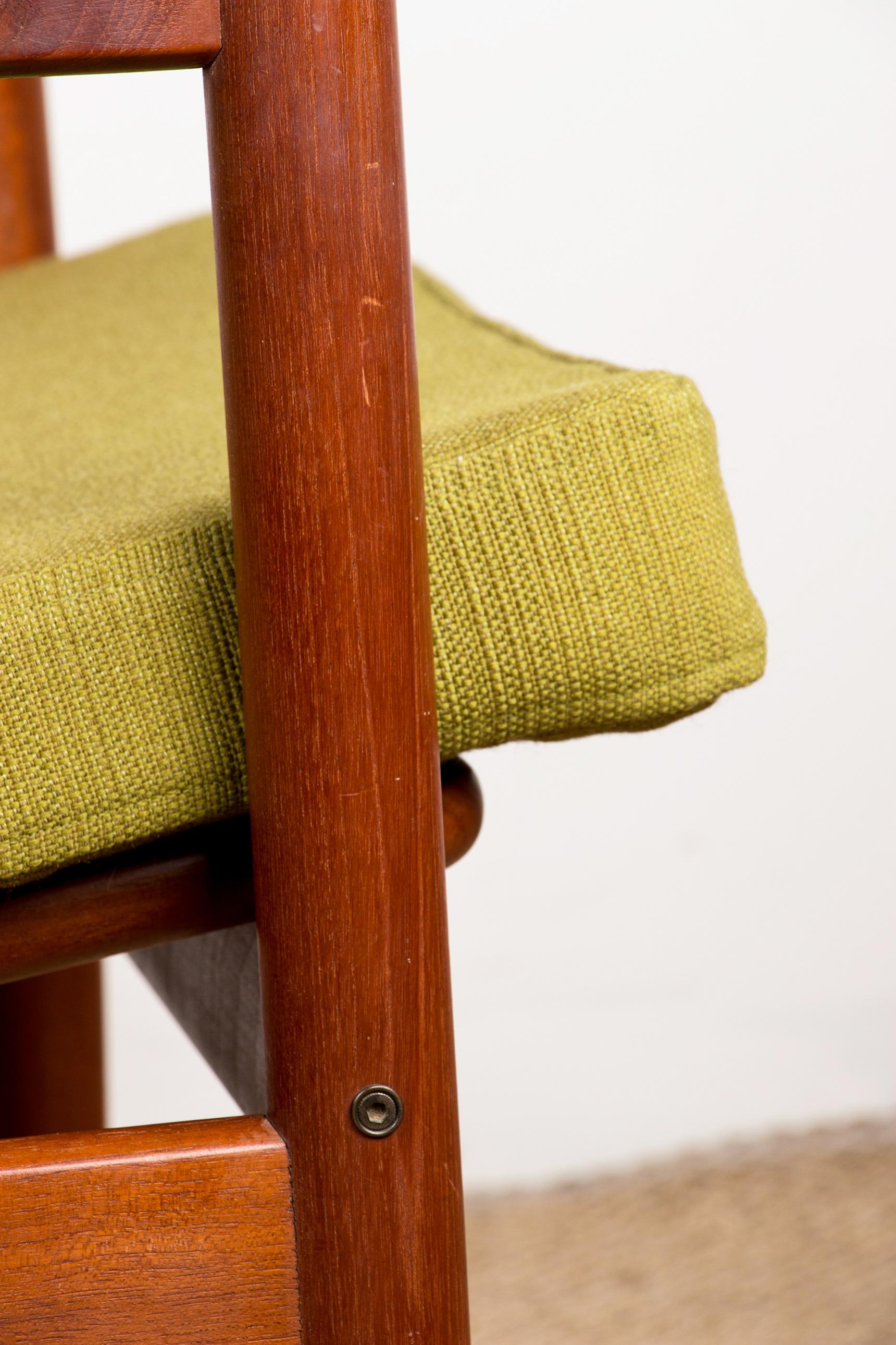 Pareja de sillones daneses de teca y tela de Børge Jensen & Sønner 1960. en venta 7