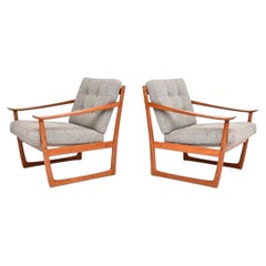 Pair of Danish Teak Armchairs by Peter Hvidt and Orla Mølgaard-Nielsen