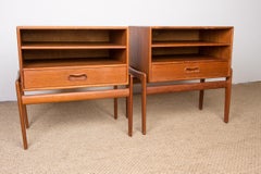 Coppia di comodini danesi in teak di Arne Vodder per Vamo Sonderborg 1960
