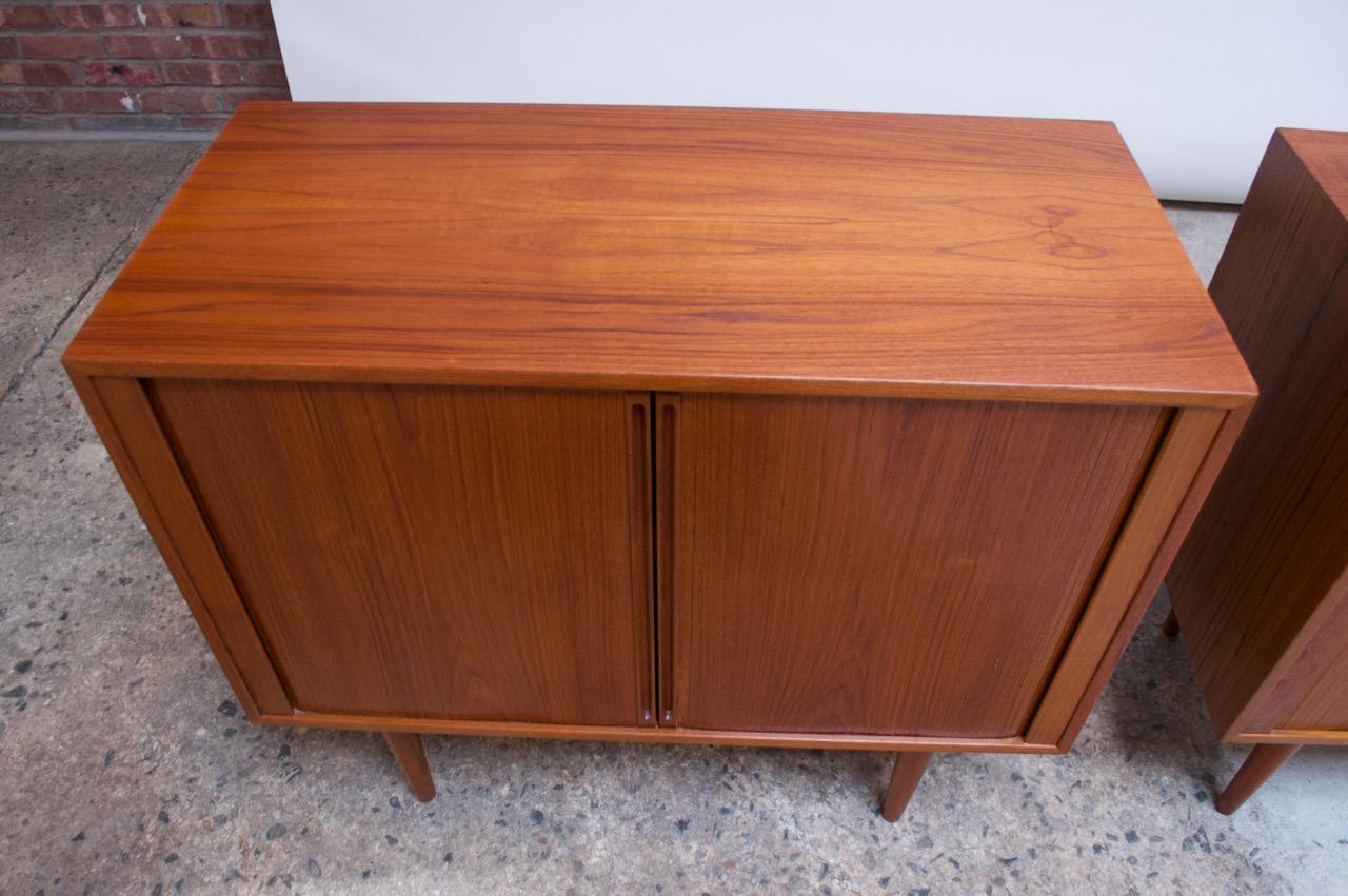 Pair of Danish Teak Cabinets by Kai Kristiansen for Feldballes Møbelfabrik 7