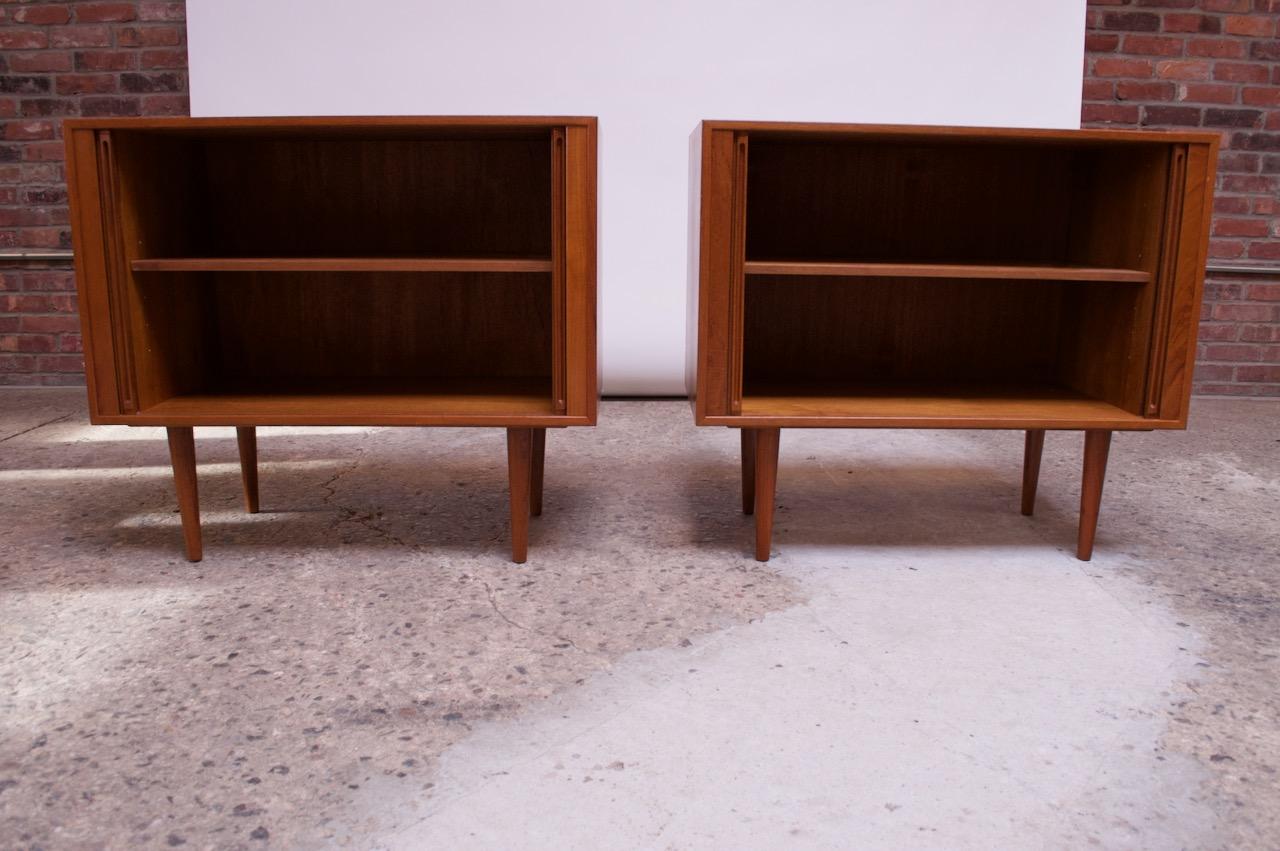 Mid-20th Century Pair of Danish Teak Cabinets by Kai Kristiansen for Feldballes Møbelfabrik