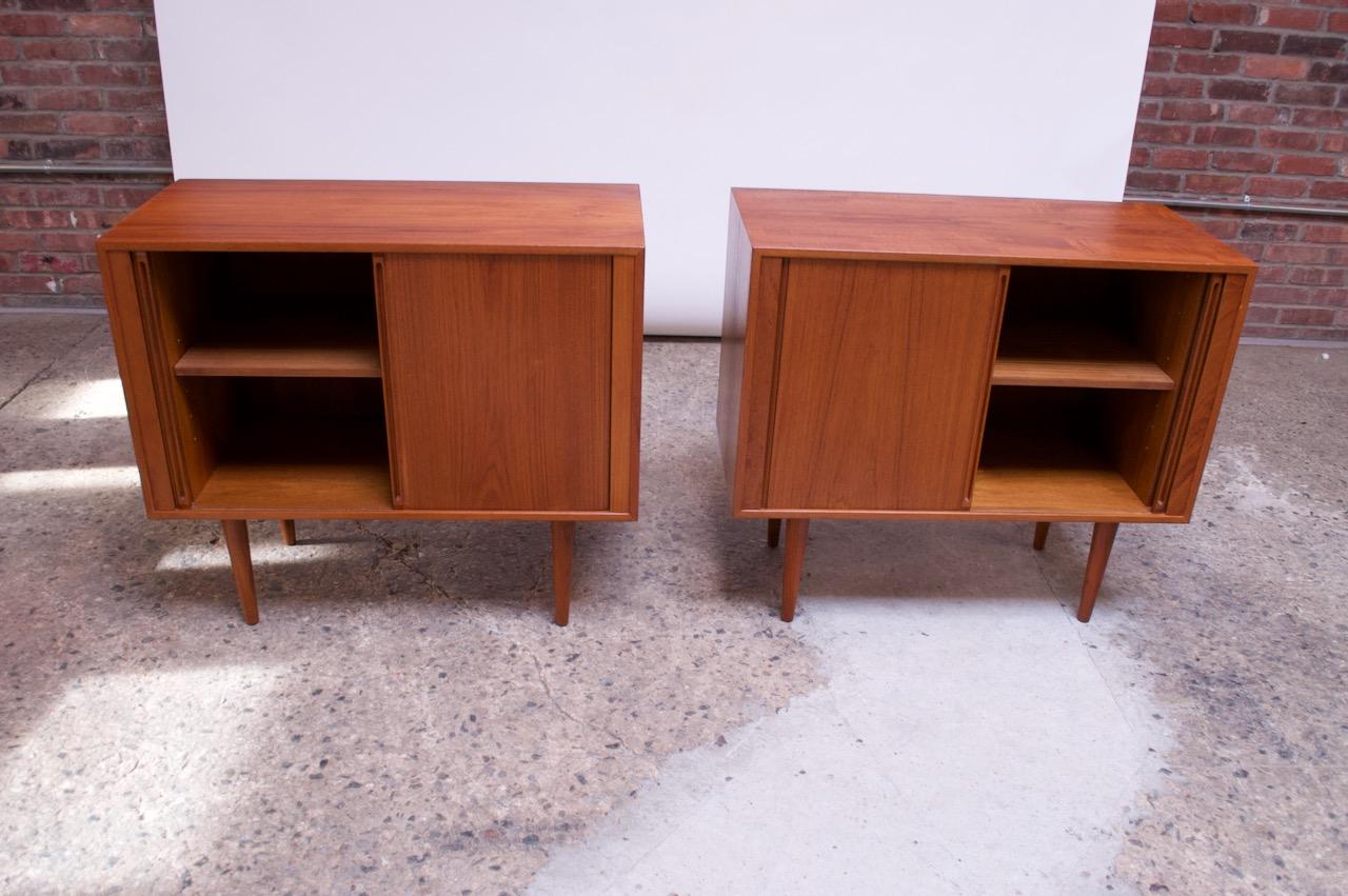 Pair of Danish Teak Cabinets by Kai Kristiansen for Feldballes Møbelfabrik 2