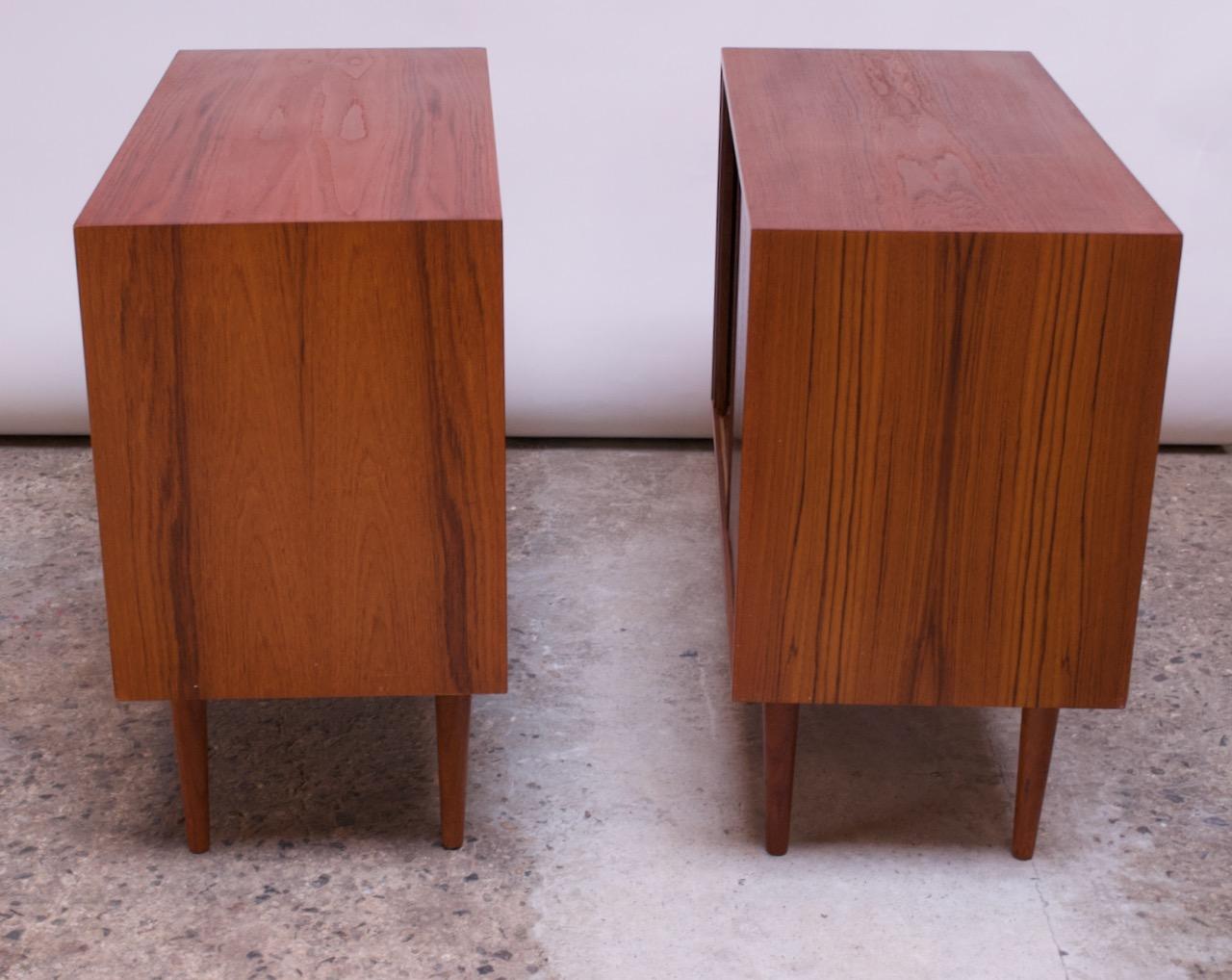 Pair of Danish Teak Cabinets by Kai Kristiansen for Feldballes Møbelfabrik 4
