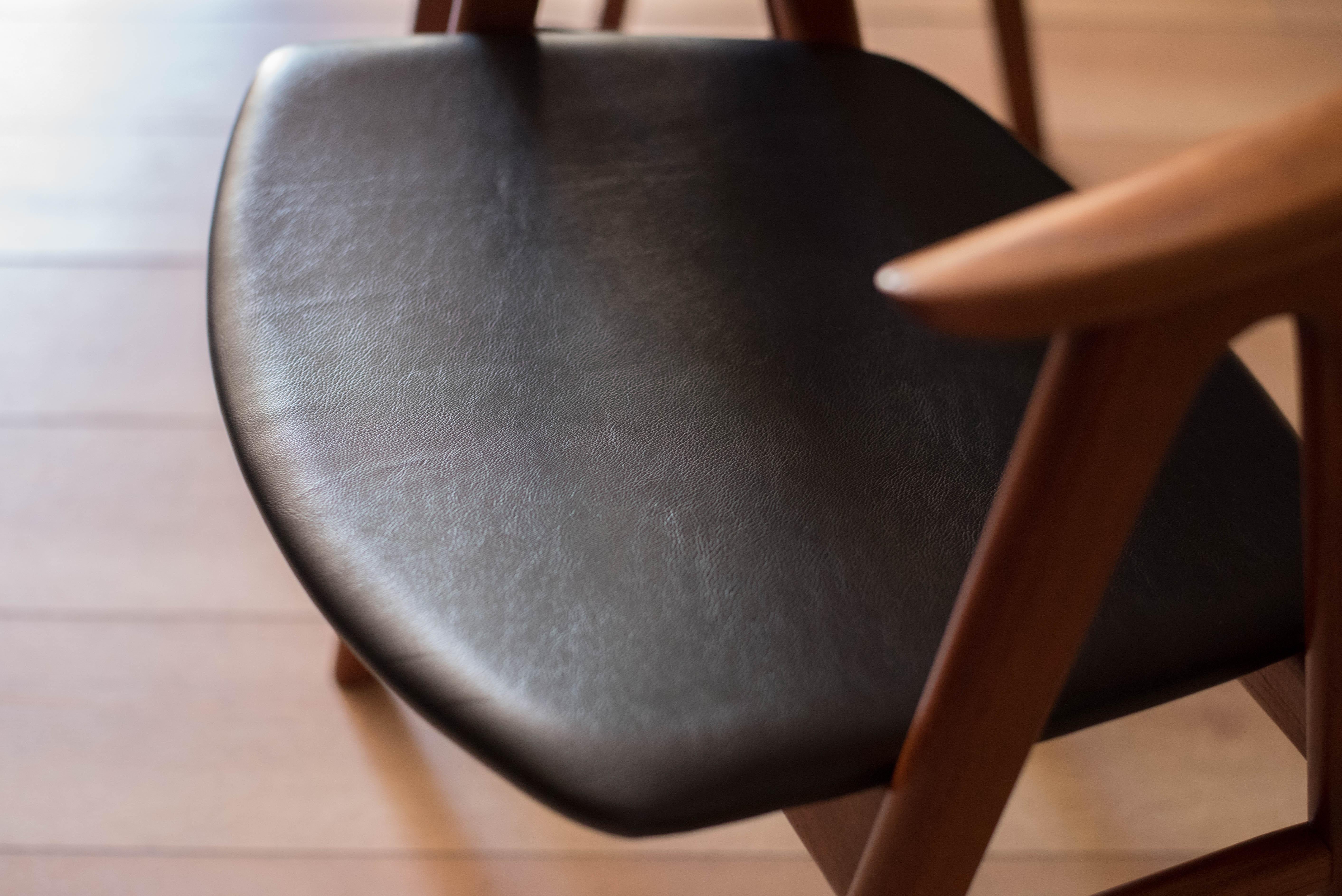 Pair of Danish Teak Compass Dux Dining Chairs by Erik Kirkegaard 5