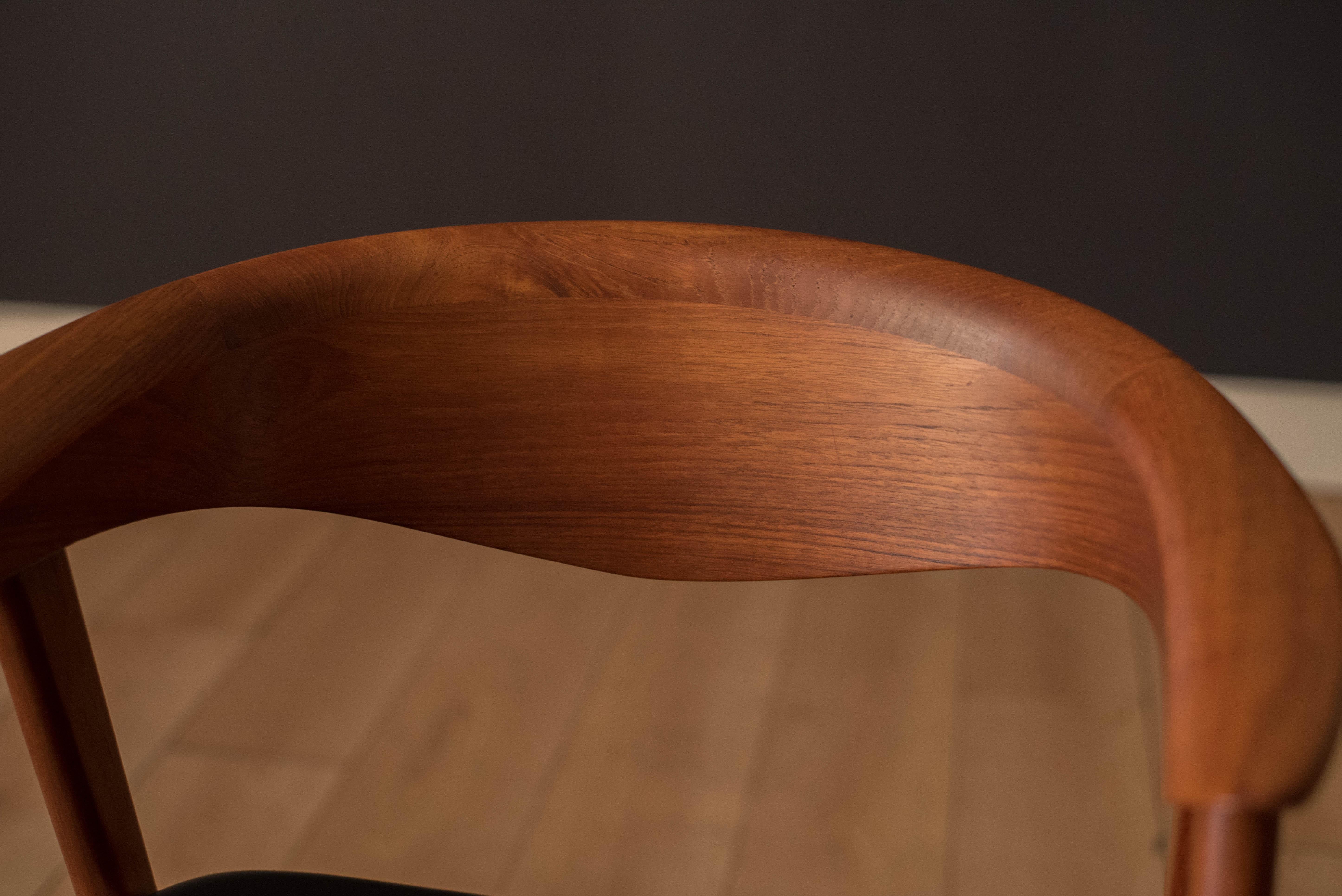 Pair of Danish Teak Compass Dux Dining Chairs by Erik Kirkegaard 8