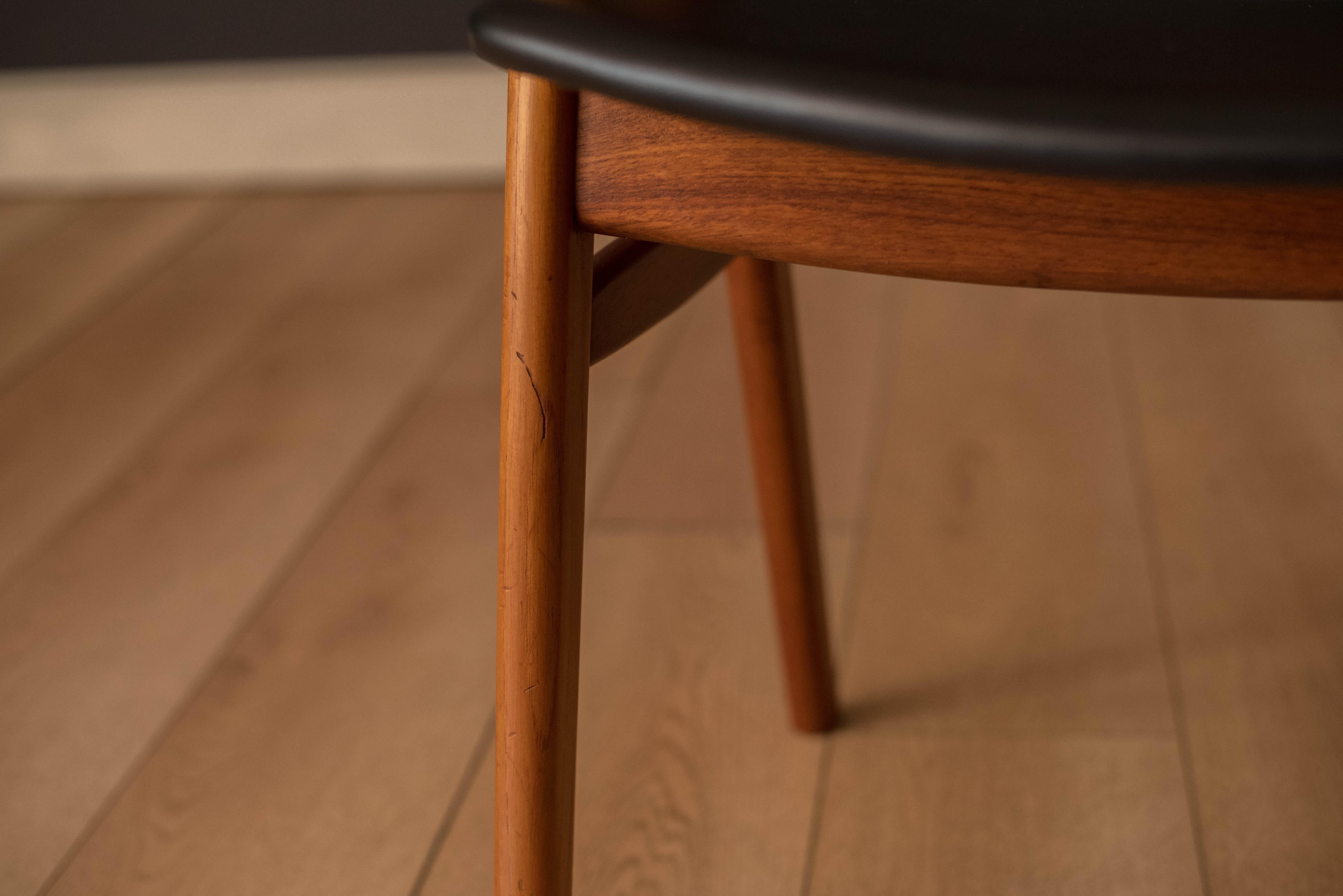 Pair of Danish Teak Compass Dux Dining Chairs by Erik Kirkegaard 14