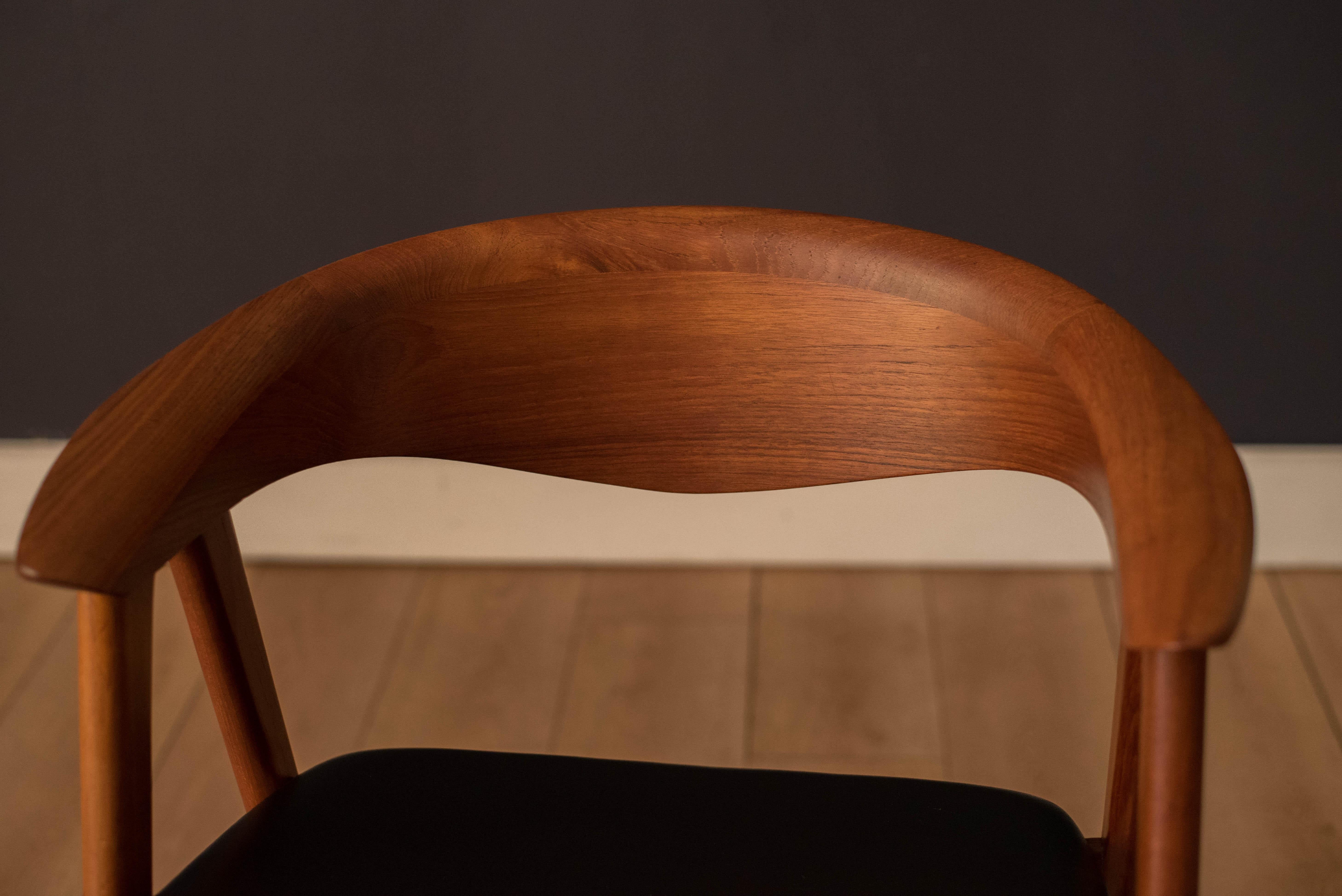 Scandinavian Modern Pair of Danish Teak Compass Dux Dining Chairs by Erik Kirkegaard