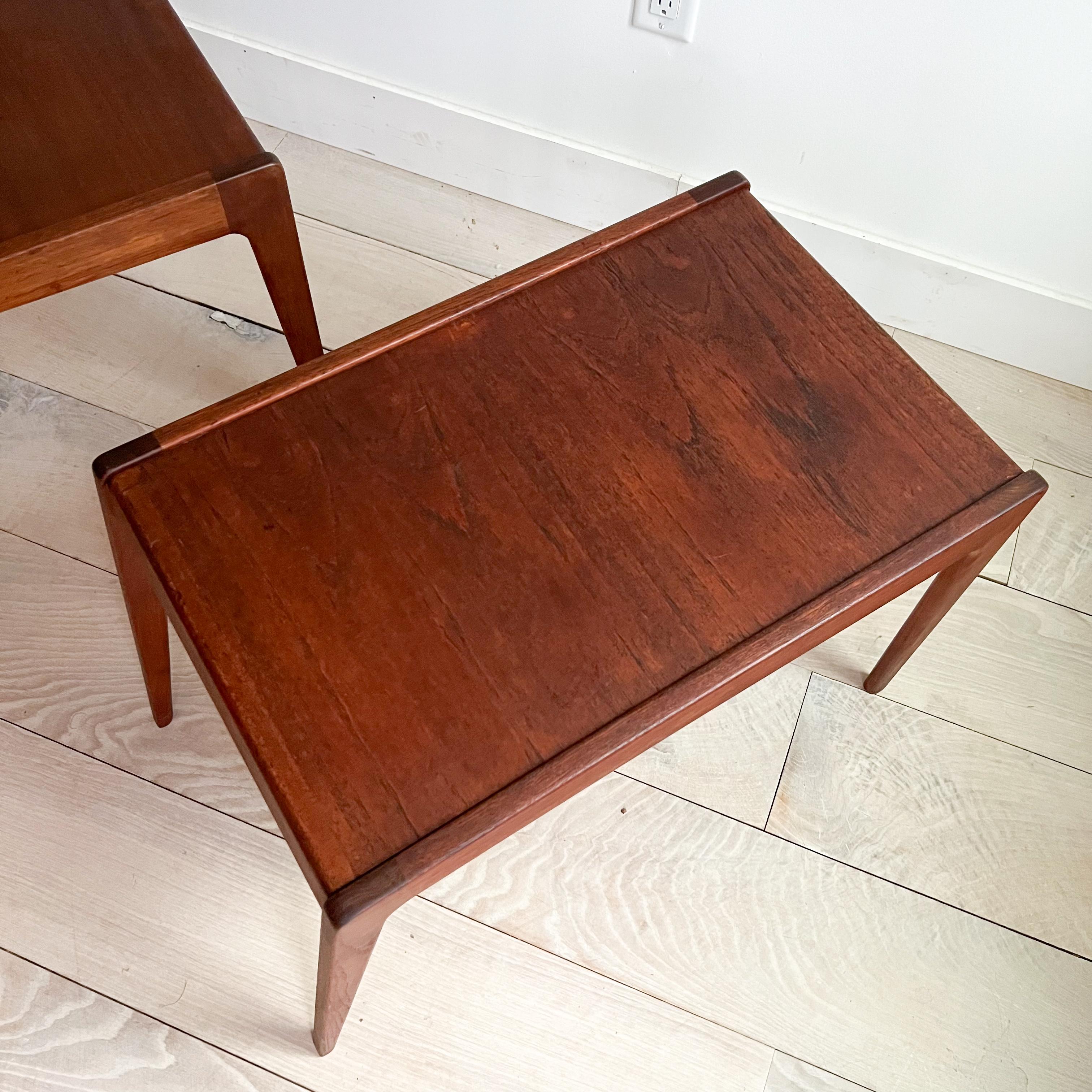 Pair of Danish Teak End Tables by Kurt Ostervig In Good Condition In Asheville, NC
